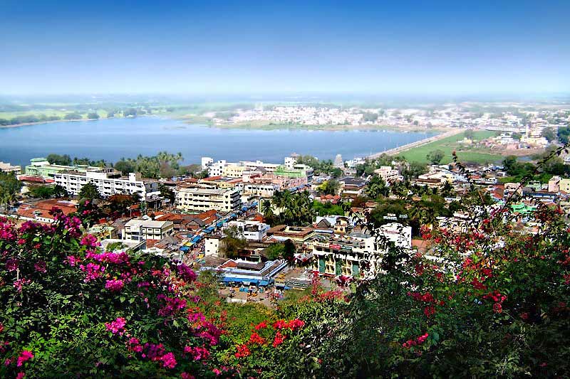 Palani town as seen from the Hill Temple
