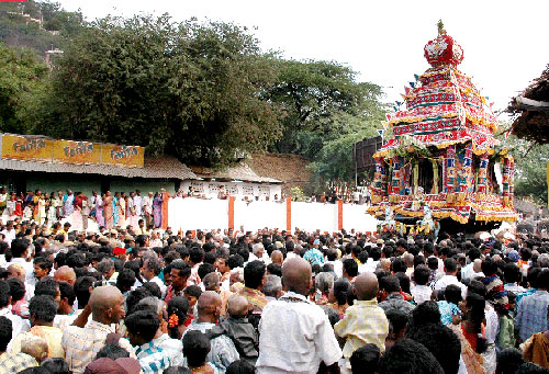 Car Festival on the 7th day of Panguni Uttiram at Palani