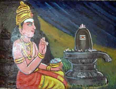 Murugan performs Siva puja at Tiruchendur