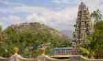 Tiru Avinankuti Temple, Palani Malai in background